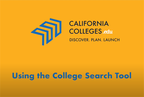 Using the College Search Tool