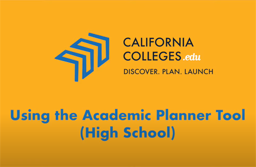 Using the Academic Planner - High School 