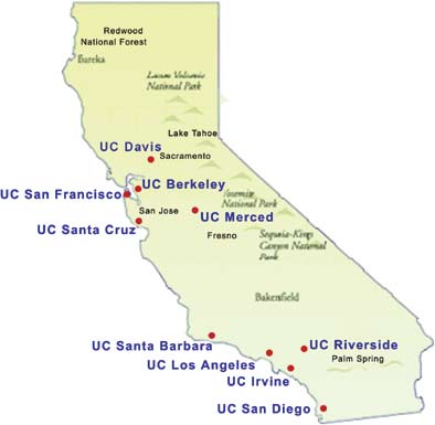 UC Campus Map