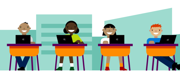 students using chrome computers